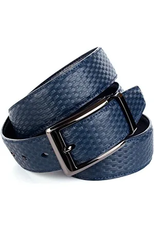Anthoni Crown Herren 3QW80 Gürtel, Blau (Blau 080), 100