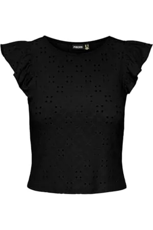 Pieces® Pcmimi Sl O-Neck Frill Top Bc