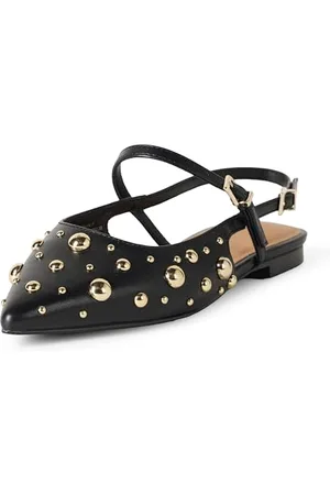 THE DROP Tammie Pointed Toe Flat Bikerstiefel, , 40 EU