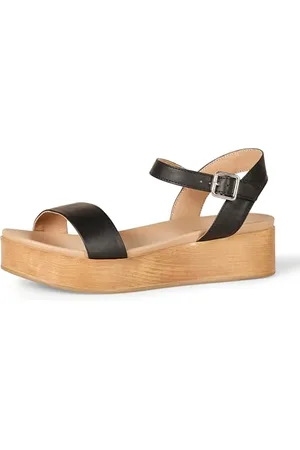 Amazon Damen Flache Sandale mit zwei Bändern, , 37.5 EU