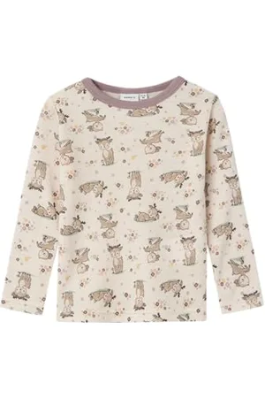 NAME IT Mädchen Nmfwillit Wool Top Langarmshirt, , 110 EU