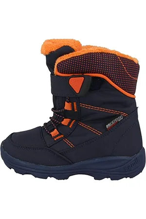 Kamik STANCE, Unisex-Kinder Schneestiefel, Blau (NAVY & FLAME NFL), 22 EU (4.5 UK)