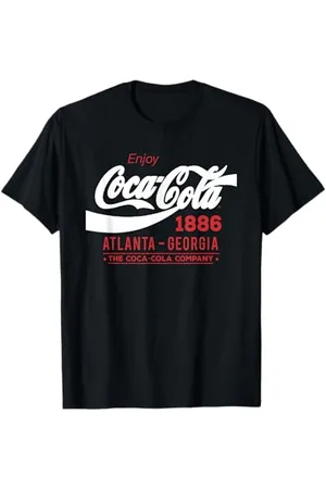 Coca-Cola Klassisches Coca Cola Logo in Weiß T-Shirt