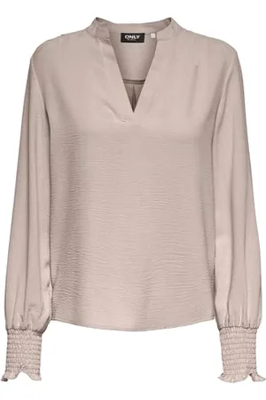 ONLY Onlmette V-Neck Ls Smock Top Noos WVN