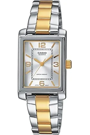 Casio Damen Analog Quarz mit Edelstahl Armbanduhr LTP1234PSG7A