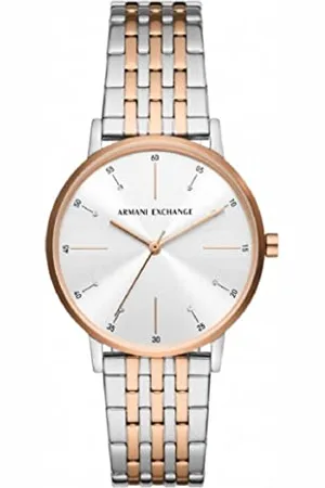 Armani Exchange Damen Quarz 3 Zeiger Uhr mit Armband AX5580