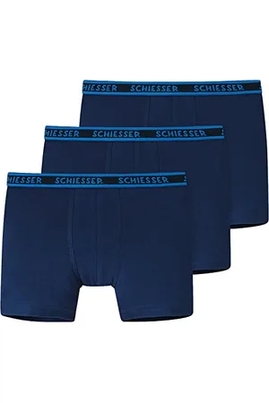 Schiesser Jungen Unterwäsche Boxershorts - 95/5 Bio Baumwolle Größe 92 Bis 140 Organic Cotton (3er Pack), , 92 EU