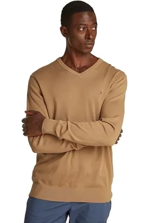 Tommy Hilfiger Herren Essential Cotton V Neck MW0MW14745 Pullover Sweater, , XL