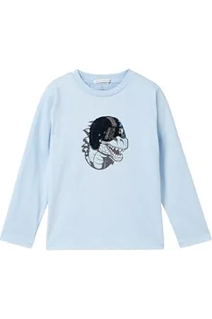 TOM TAILOR Jungen Kinder Langarmshirt mit Print, , 128/134