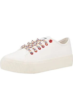 Desigual Damen Shoes_Street Half Logo Sneaker, White, 39 EU