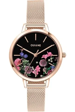 Oui&Me Damenuhr, Fleurette Kollektion, Quarzuhrwerk, 34mm Gehäuse - ME010075