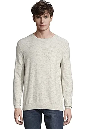 TOM TAILOR Herren Pullover in Mélange-Optik 1027172, , L