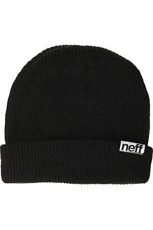 Neff Uni Fold Mütze, Black, One Size