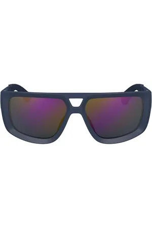 Calvin Klein Jeans Unisex Adult Sunglasses CKJ24605S - with Solid Blue W Blue Mirror Lens
