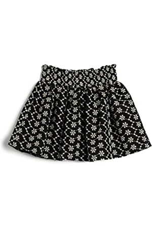 Koton Girls Midi Skirt Flower Embroidered Gimped Detail Cotton Lined