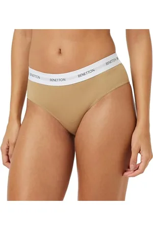 Benetton Damen Slip 3OP81S00T Funktionsunterwäsche, , XS