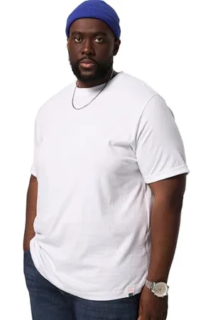 STHUGE Herren Große Größen T-Shirt Rückenprint 1/2