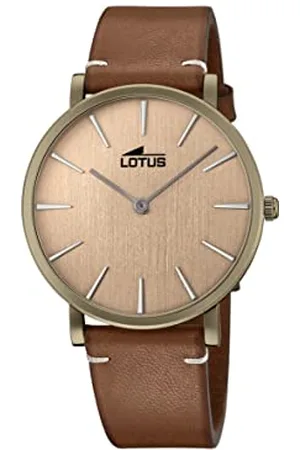 Lotus Uhr Für Herren 18783/2 Minimalist Edelstahl Case BraunLeder Band
