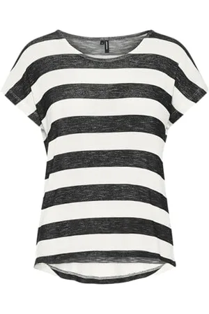 VERO MODA VMWIDE Stripe S/L TOP GA JRS
