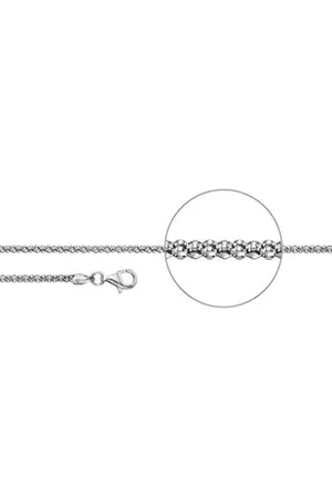 Der Kettenmacher Damen Halskette Koreanerkette Diamantiert aus Sterlingsilber in der Farbe , Länge: 70cm, C3-70S