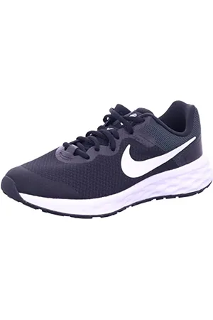 Nike Jungen Unisex Kinder Revolution 6 Sneaker, Black/White-Dk Smoke Grey, 28.5 EU