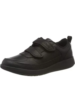 Clarks Jungen Scape Flare K Sneaker Niedrig, Schwarz , 28.5 EU