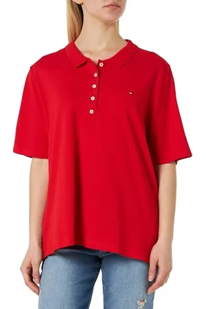 Tommy Hilfiger CRV 1985 REG PIQUE POLO SS Kurzarm Poloshirts Damen, , 46