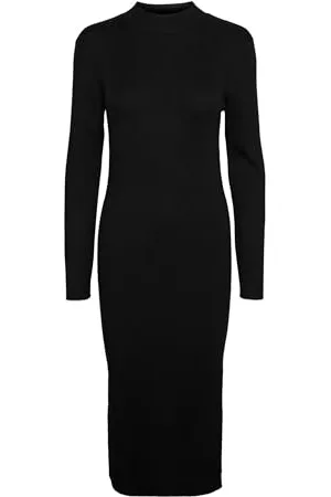 VERO MODA Damen Vmlynzi Calf Knit Dress VMA Noos Strickkleid, , XXL EU