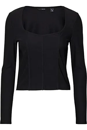 VERO MODA Damen Vmasta Ls Corset Short JRS Top, , M EU