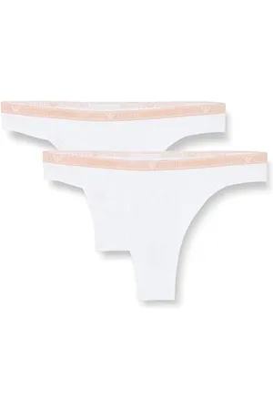 Emporio Armani Damen Essential Studs Logo 2-Pack Thong Unterwäsche, , S
