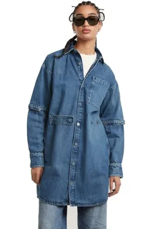 G-Star RAW Damen Modular Shirt Long Sleeve Casual Dress, , M