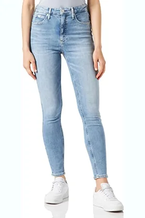 Calvin Klein Jeans Damen HIGH Rise SUPER Skinny Ankle J20J219334 Hosen, , 27W