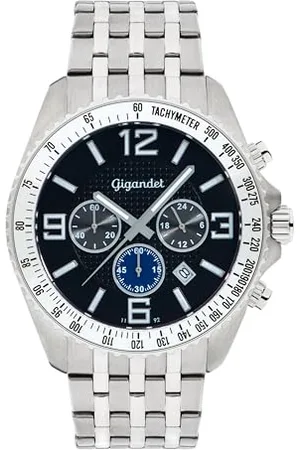 Gigandet Herren Analog Japanisches Quarzwerk Uhr mit Edelstahl Armband 5VNAG12NE/009
