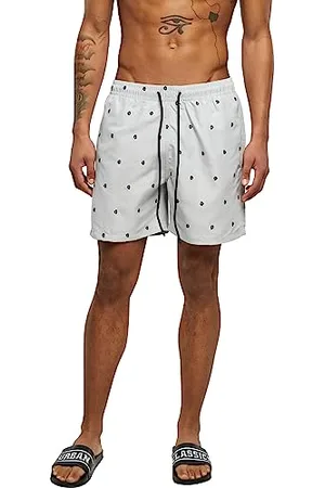 Urban classics Herren Embroidery Swim Shorts Badehose, , 4XL