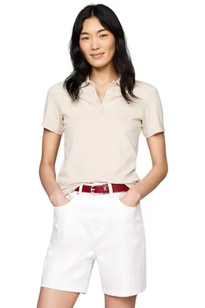 Tommy Hilfiger Damen Poloshirt Kurzarm Slim Fit, , M