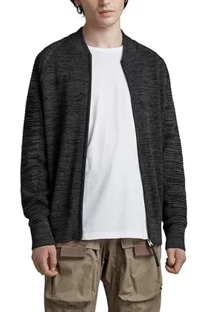 G-Star RAW Herren 3D Biker Knitted Zip Through Strickjacke, , XS