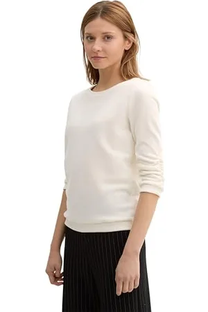 TOM TAILOR Damen Cosy Sweatshirt mit Raffärmeln, , XL