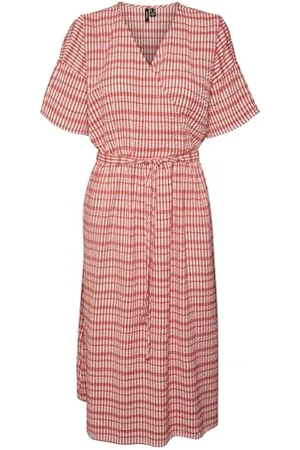 VERO MODA Damen Vmdixie 2/4 Wrap Calf Dress WVN Kleid, , M EU