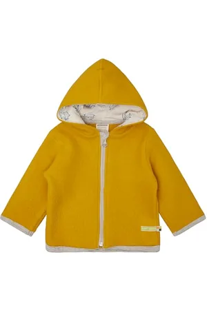 loud + proud Bio-Wollfleece-Jacke mit Kapuze, GOTS zertifiziert