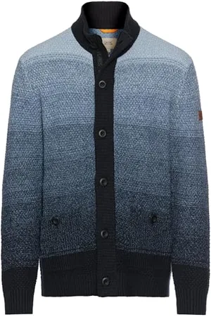 Camel Active Herren Strickjacke mit verdecktem Reißverschluss Menswear-S