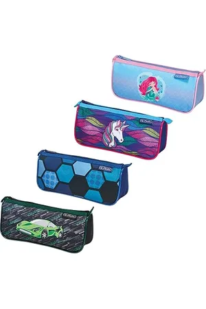 HERLITZ Schulmäppchen Einkammer Sport | Reißverschluss | Tasche Etui Organizer Kosmetiktäschertube Feder Buntstifte Zubehör | Kinder Jugendliche | Motivmix, , Mały, Tube