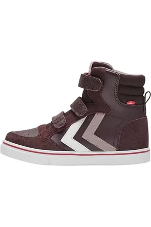 Hummel Unisex Kinder Stadil Pro Jr Sneaker , FUDGE , 27 EU