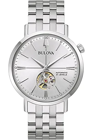 BULOVA Herren Analog Automatik Uhr mit Edelstahl Armband 96A276
