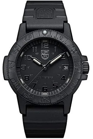 Luminox Leatherback SEA Turtle Blackout XS.0301.BO.L Herrenuhr Klein 39mm - Militäruhr in mit Datumsanzeige 100m wasserdicht