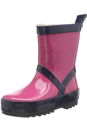 Playshoes Kinder Gummistiefel aus Naturkautschuk, trendige Unisex Regenstiefel mit Reflektoren, , 32/33 EU