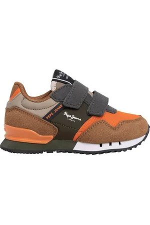 Pepe Jeans London Park Bk Sneaker, Orange, Rostorange, 41 EU
