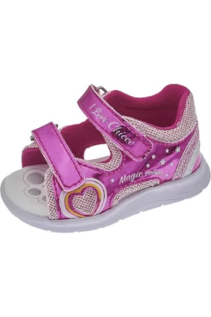 chicco Sandalen met Dubbele Klittenband Fuchsia, Comfortabel, Lichtgewicht, Flexibel en Atmungsaktive, Mädchen, Entworfen in Italien