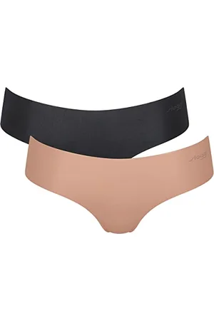 Sloggi Damen Zero Microfibre 2.0 C2P Hipster, Brown-Dark Combination, XL