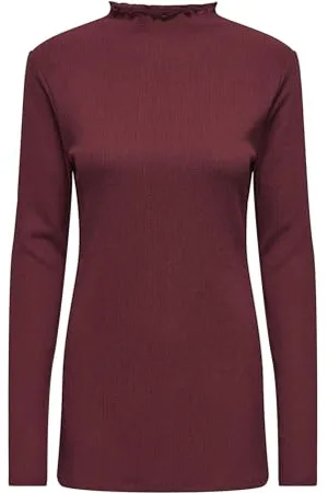 ONLY Damen Onlhillary L/S Flared Slit Cs JRS Top, , Large