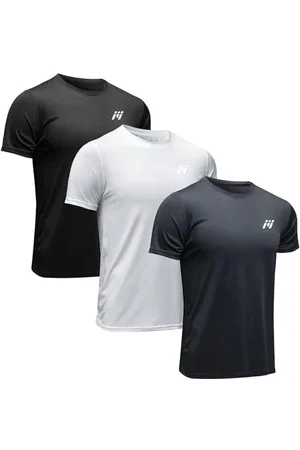 MEETWEE Sportshirt Herren, Laufshirt Kurzarm Mesh Funktionsshirt Atmungsaktiv Kurzarmshirt Sports Shirt Trainingsshirt für Männer, , L